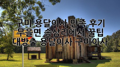 구미 용달이사 만족 후기🏡 무을면 송삼리에서 꿀팁 대방출! #용달이사 #구미이사